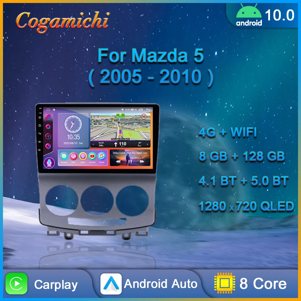 Автомагнитола 2 Din для MAZDA 5 2005 2006 2007 2008 2009 2010, мультимедийный видеоплеер, навигация GPS Android DSP Carplay, автостерео
Автомагнитола 2 Din для MAZDA 5 2005 2006 2007 2008 2009 2010, мультимедийный видеоплеер, навигация GPS Android DSP Carplay, автостерео