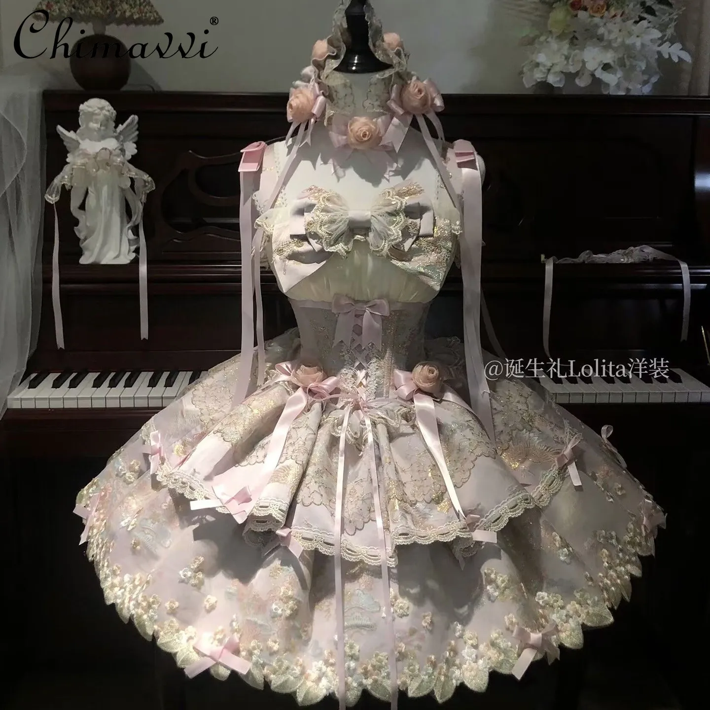 Pink Lolita Dress JSK Ballet Style Daily Sweet Dress Cute Soft Girl Bowknot Elegant Birthday Party Princess Dresses for Women
Pink Lolita Dress JSK Ballet Style Daily Sweet Dress Cute Soft Girl Bowknot Elegant Birthday Party Princess Dresses for Women