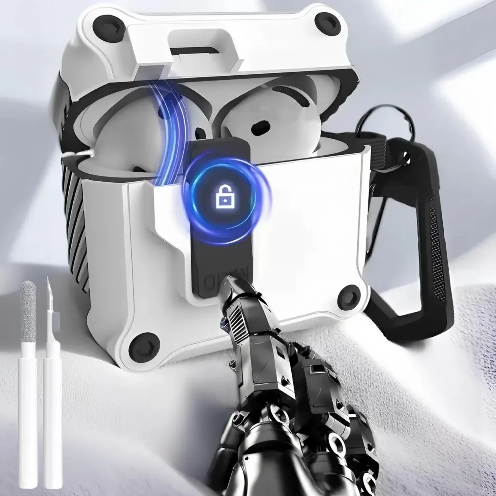 For AirPods 4 Generation Case with Cleaning Kit & Lanyard Carbon Fiber Switch Secure Lock Design for New Airpods 4 Charging Case
For AirPods 4 Generation Case with Cleaning Kit & Lanyard Carbon Fiber Switch Secure Lock Design for New Airpods 4 Charging Case