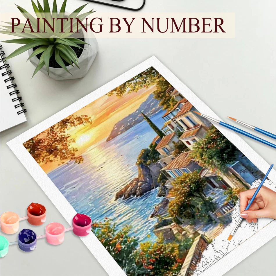 GATYZTORY Town Painting By Numbers Unframe Diy Idea Landscape Abstract Painting Decor Markers By Numbers
GATYZTORY Town Painting By Numbers Unframe Diy Idea Landscape Abstract Painting Decor Markers By Numbers