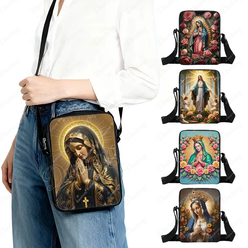 Holy Virgin Mary Print Crossbody Bag Lady of Guadalupe Women Messenger Bags Shoulder Bag School Tote Handbag
Holy Virgin Mary Print Crossbody Bag Lady of Guadalupe Women Messenger Bags Shoulder Bag School Tote Handbag