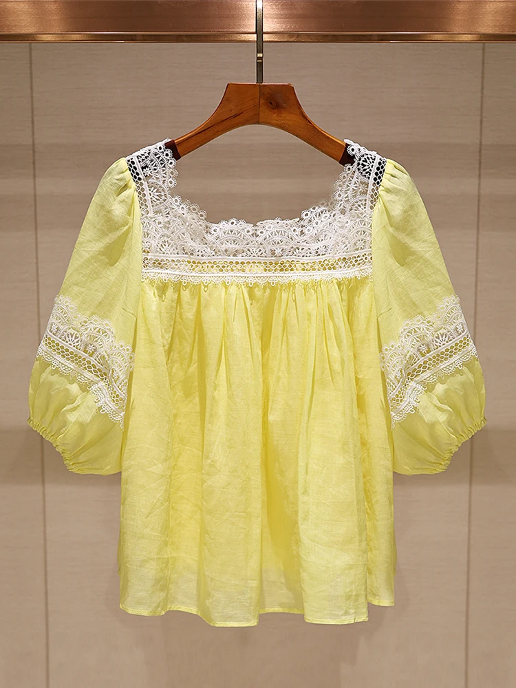 Новая летняя женская модная блузка JOOva Commute S с кружевными вставками, рукавами-фонариками, круглым вырезом, свободного кроя, элегантная и красивая.
Новая летняя женская модная блузка JOOva Commute S с кружевными вставками, рукавами-фонариками, круглым вырезом, свободного кроя, элегантная и красивая.