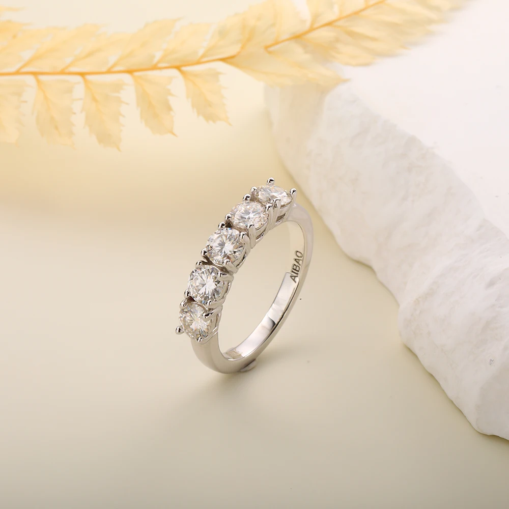 AIBAO D Color Moissanite Rings for Women Half Eternity Sparkling Engagement Diamond Ring Wedding Fine Jewelry Gifts
AIBAO D Color Moissanite Rings for Women Half Eternity Sparkling Engagement Diamond Ring Wedding Fine Jewelry Gifts