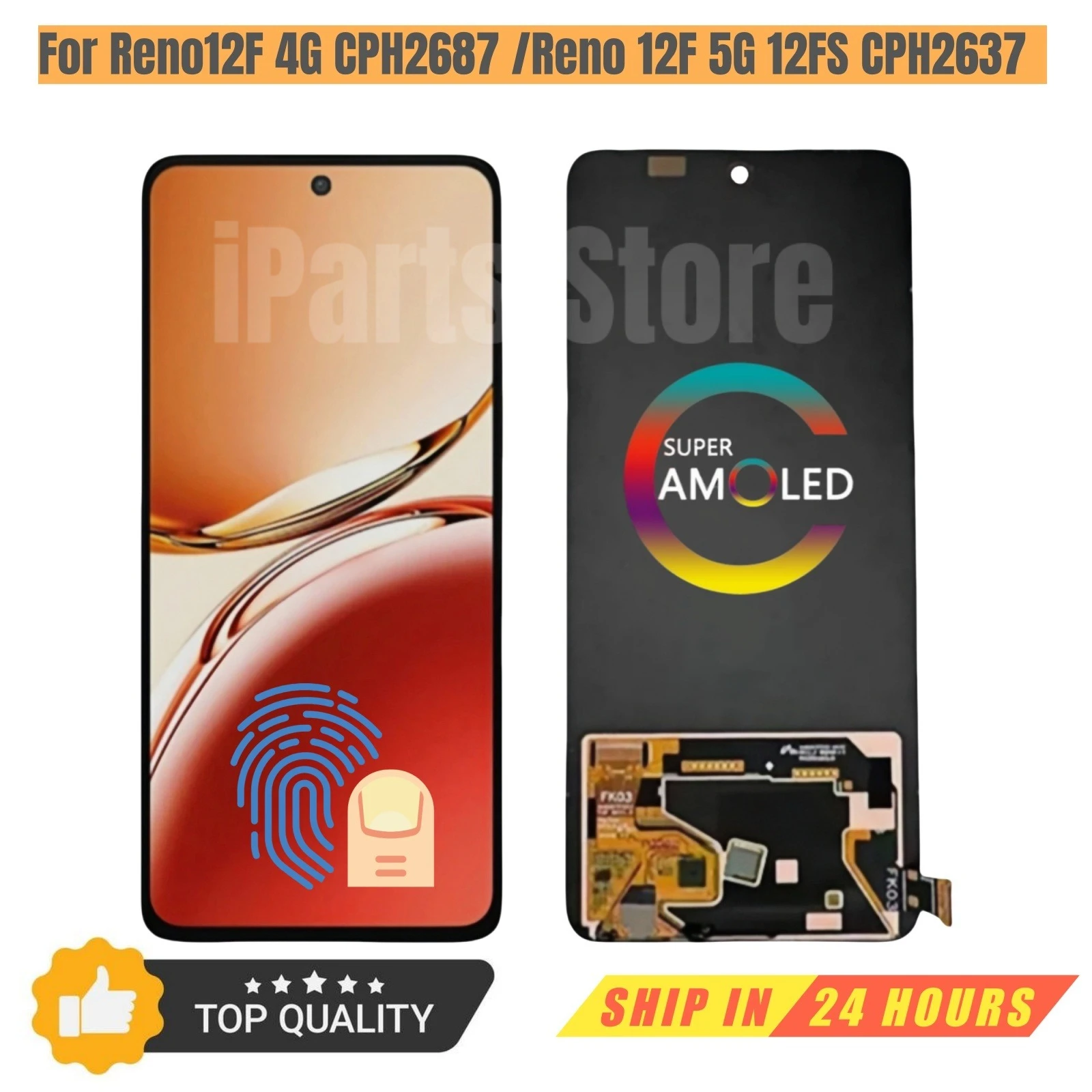 Замена iParts, новый дисплей для OPPO Reno12 F FS Reno 12F 5G CPH2637 4G CPH2687 120 Гц AMOLED сенсорный экран в сборе, класс A
Замена iParts, новый дисплей для OPPO Reno12 F FS Reno 12F 5G CPH2637 4G CPH2687 120 Гц AMOLED сенсорный экран в сборе, класс A