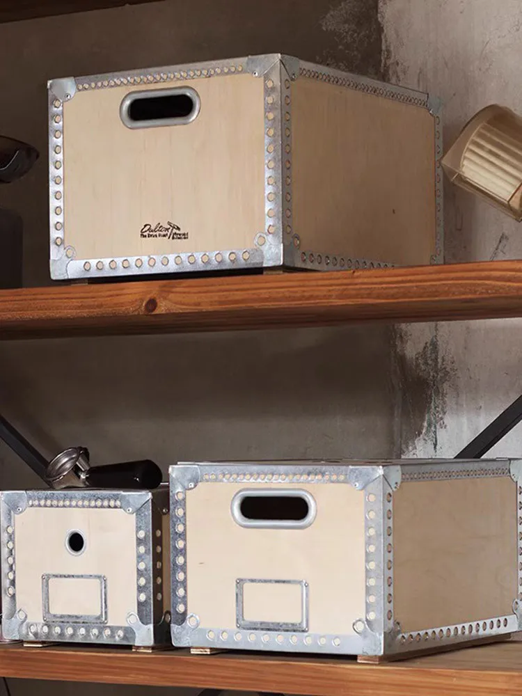 Dulton Wooden Storage Box with Metal for Living Room Wardrobe Industrial Sle Furniture Wood Material Vintage Element
Dulton Wooden Storage Box with Metal for Living Room Wardrobe Industrial Sle Furniture Wood Material Vintage Element