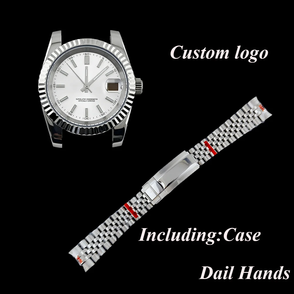 NH35 Men's Automatic Watch Customized Logo Case/Dial Stainless Steel Folding Buckle Suitable for NH35 Movement Watch Accessories
NH35 Men's Automatic Watch Customized Logo Case/Dial Stainless Steel Folding Buckle Suitable for NH35 Movement Watch Accessories