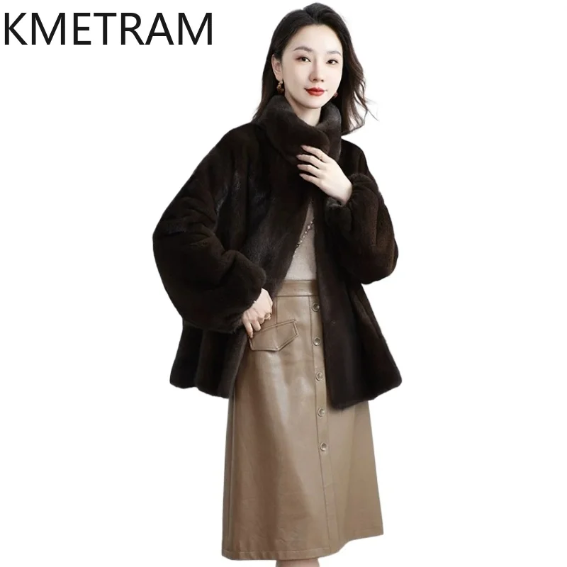 KMETRAM Natural Velvet Mink Fur Coat Woman Stand Collar Whole Mink Fur Jacket Real Fur Coats 65cm Winter Women Clothes 2026 шуба
KMETRAM Natural Velvet Mink Fur Coat Woman Stand Collar Whole Mink Fur Jacket Real Fur Coats 65cm Winter Women Clothes 2026 шуба