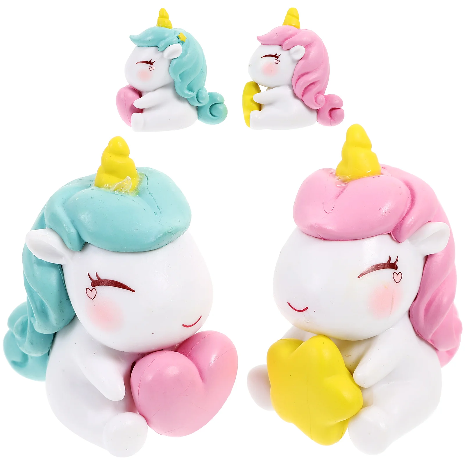 4 Pcs Girl Heart Unicorn Ornaments Miniatures Resin Decorative Statue Tiny Figurines
4 Pcs Girl Heart Unicorn Ornaments Miniatures Resin Decorative Statue Tiny Figurines