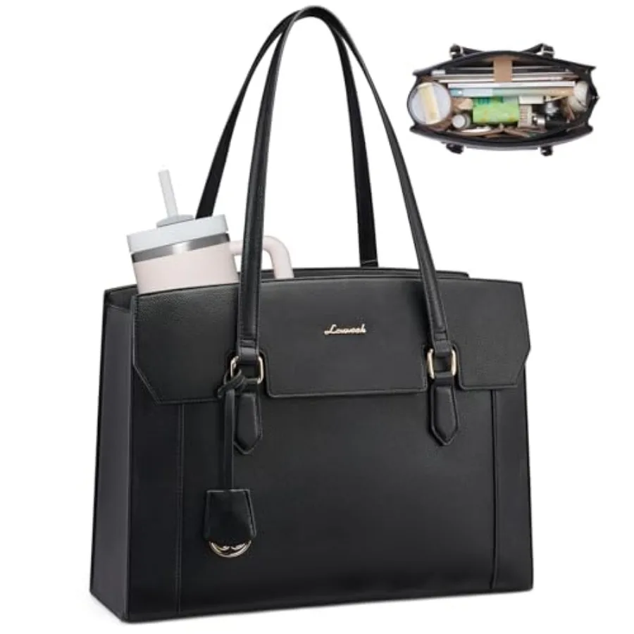 Laptop Tote Bag for WomenComputer Work Bag With Large Cup Holder Waterproof PU Leather Purse Briefcase for Teacher
Laptop Tote Bag for WomenComputer Work Bag With Large Cup Holder Waterproof PU Leather Purse Briefcase for Teacher