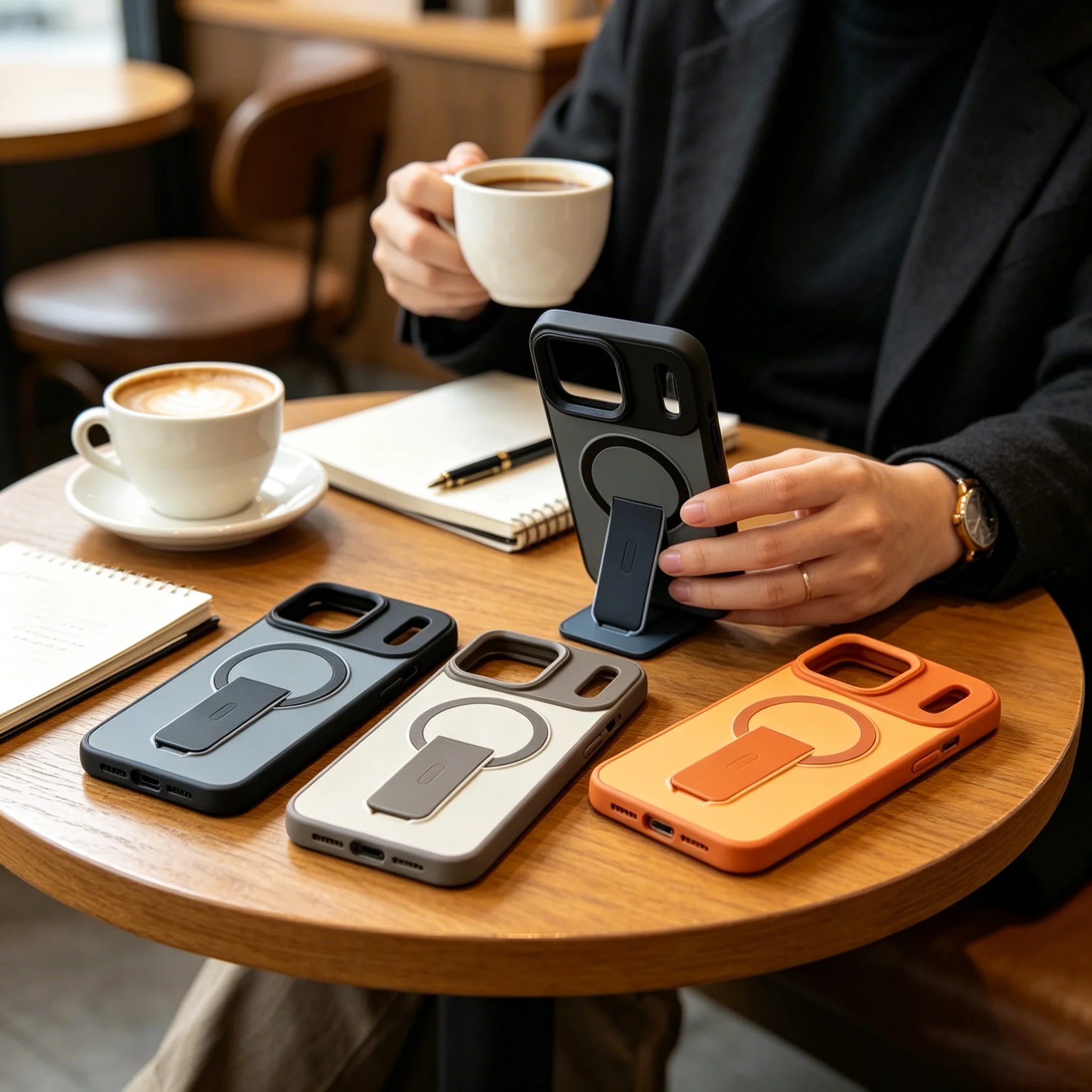 Skin-Feel Phone Case with Kickstand, Shockproof & Dustproof, Precise Cutouts, Compatible with Multiple iPhone Models
Skin-Feel Phone Case with Kickstand, Shockproof & Dustproof, Precise Cutouts, Compatible with Multiple iPhone Models