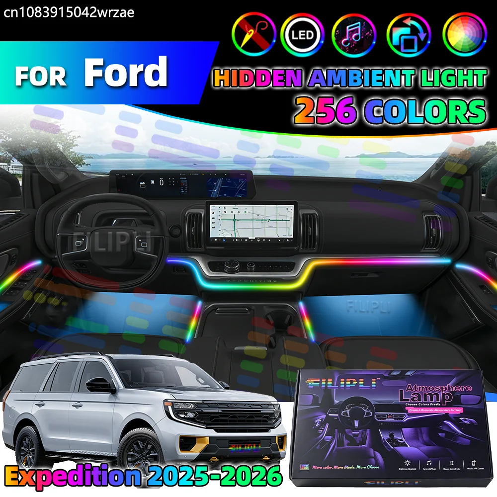 For Ford Expedition 2025-2026 14 in 1 Years Car Interior Ambient Lights Strips Breathing Lighting Kit App Control Auto LED
For Ford Expedition 2025-2026 14 in 1 Years Car Interior Ambient Lights Strips Breathing Lighting Kit App Control Auto LED