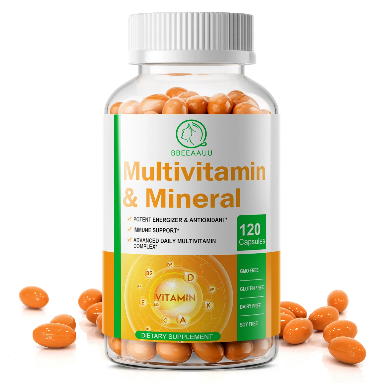 BBEEAAUU Multi-vitamins & Mineral Capsule Physical Immunity and Metabolic Health Energy Booster Daily Vitamin Dietary Supplement
BBEEAAUU Multi-vitamins & Mineral Capsule Physical Immunity and Metabolic Health Energy Booster Daily Vitamin Dietary Supplement