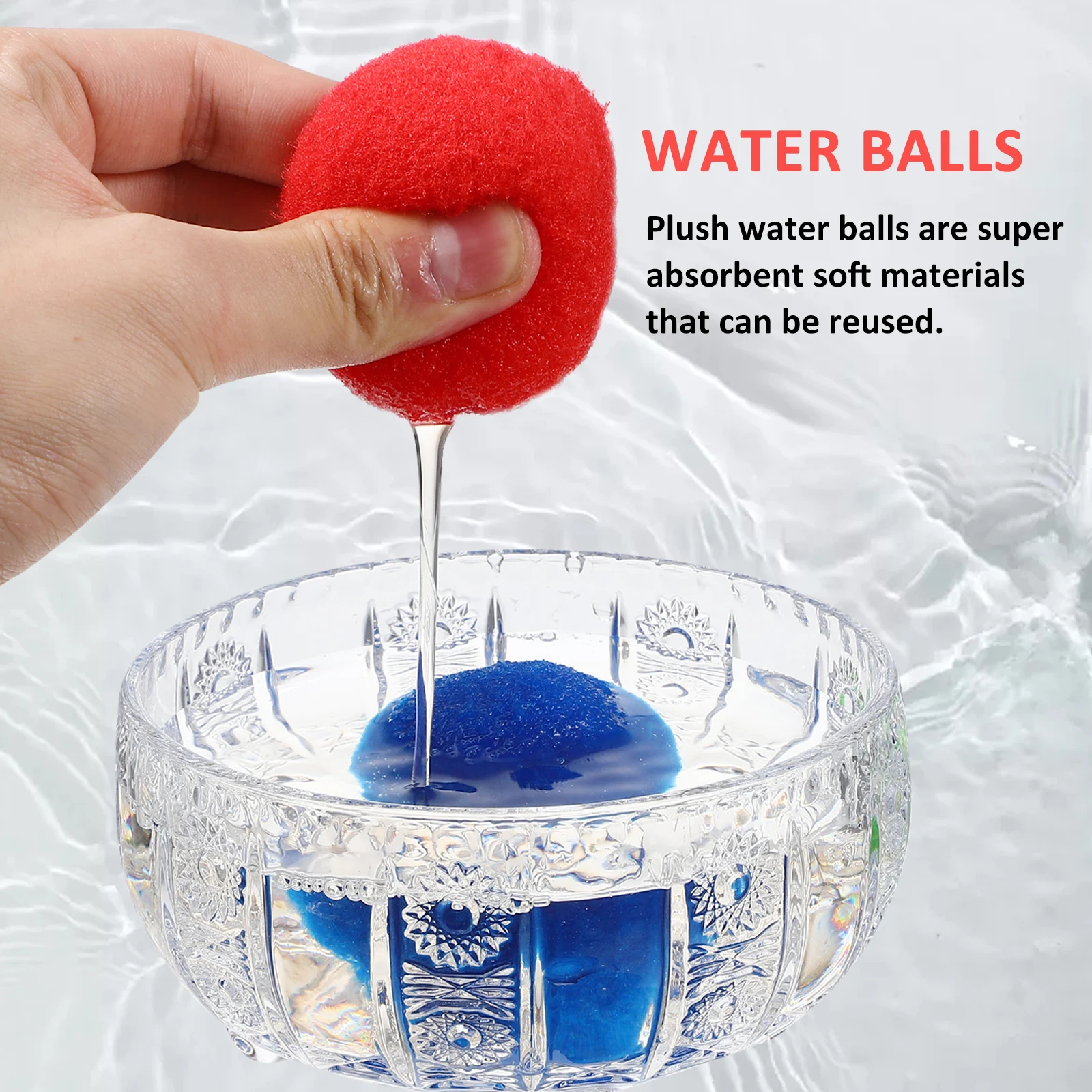 50 pcs Cotton Balls 3 Colors 5cm Soaker Toys Reusable Pool Games Outdoor Fun Bouncing Round Play
50 pcs Cotton Balls 3 Colors 5cm Soaker Toys Reusable Pool Games Outdoor Fun Bouncing Round Play