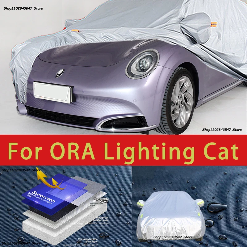 For ORA Lighting Cat Car protective cover, sun protection, cooling protection, car clothing, car paint protection auto
For ORA Lighting Cat Car protective cover, sun protection, cooling protection, car clothing, car paint protection auto