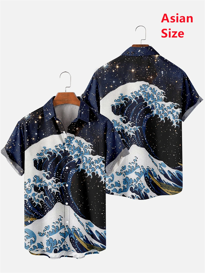 Men's Trend Casual Harajuku Japanese Retro Style Spring/Summer Short Sleeve Shirt Design Fashion Buttons Camisas De Hombre Tops
Men's Trend Casual Harajuku Japanese Retro Style Spring/Summer Short Sleeve Shirt Design Fashion Buttons Camisas De Hombre Tops