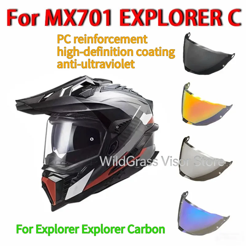 LS2 MX701 Helmet Visor for EXPLORER Explorer Carbon Rally Off-road Motorcycle MX701 Helmets Extra Replace Shield Lens Original
LS2 MX701 Helmet Visor for EXPLORER Explorer Carbon Rally Off-road Motorcycle MX701 Helmets Extra Replace Shield Lens Original