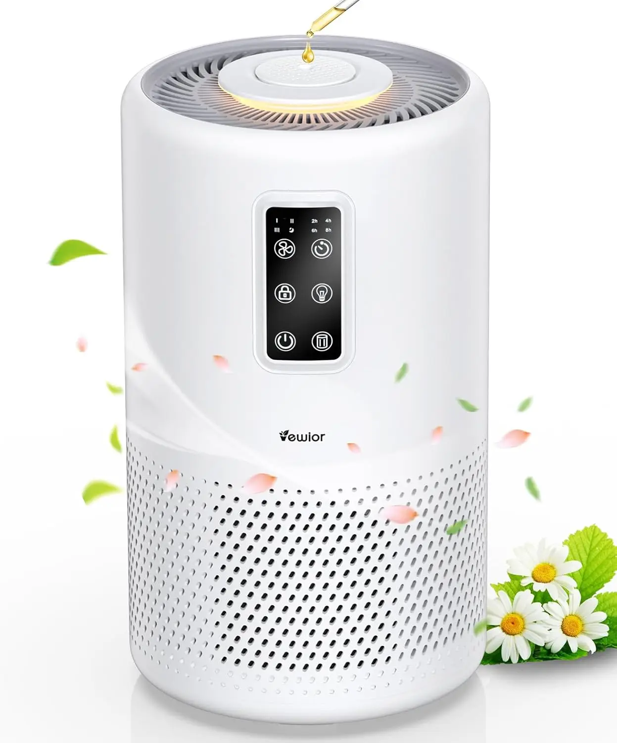 Large Room Air Purifier with H13 HEPA Filter, Sleep Mode, Timer, and Night Light for Up to 1600ft²
Large Room Air Purifier with H13 HEPA Filter, Sleep Mode, Timer, and Night Light for Up to 1600ft²