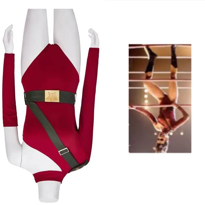 TV Glow Ruth Wilder Bodysuit Cosplay Costume Sexy Red Jumpsuit With Belt Full Set Wrestling Combat Suit For Women
TV Glow Ruth Wilder Bodysuit Cosplay Costume Sexy Red Jumpsuit With Belt Full Set Wrestling Combat Suit For Women