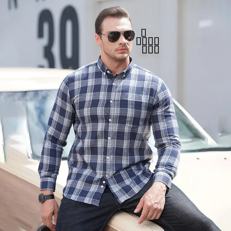 Large Size Men's Long Sleeve Shirt Woven Polyester Fiber Breathable Casual Shirt with Pocket Autumn Season Fashion
Large Size Men's Long Sleeve Shirt Woven Polyester Fiber Breathable Casual Shirt with Pocket Autumn Season Fashion