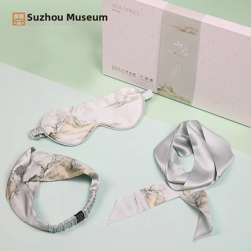 Suzhou Museum Silk Eye Mask Scarf Set Fashionable Ties Birthday Graduation Gift Box Collaborative Taihu Snow Creative Gifts
Suzhou Museum Silk Eye Mask Scarf Set Fashionable Ties Birthday Graduation Gift Box Collaborative Taihu Snow Creative Gifts