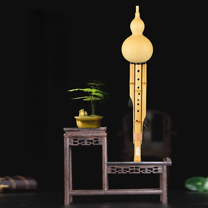 Jinzhu High Quality Musical Instrument, Nine Hole Hulusi, C-flat, B-flat
Jinzhu High Quality Musical Instrument, Nine Hole Hulusi, C-flat, B-flat