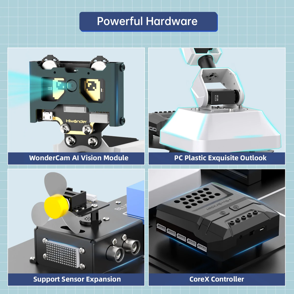 GOOD Hiwonder AiArm AI Vision Microbit Scratch Python Programming Robot STEM Learning Robotic Kits for Education Demonstration