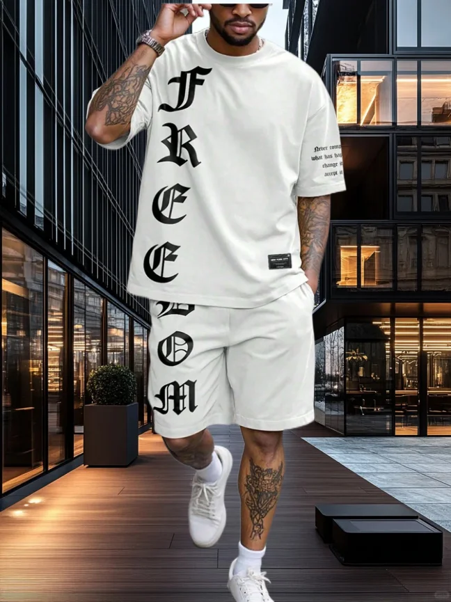 NEW The 2025 Summer Casual Men's Set Features A Simple Geometric Pattern Print Street Fashion Outfit That Is Breathable
NEW The 2025 Summer Casual Men's Set Features A Simple Geometric Pattern Print Street Fashion Outfit That Is Breathable