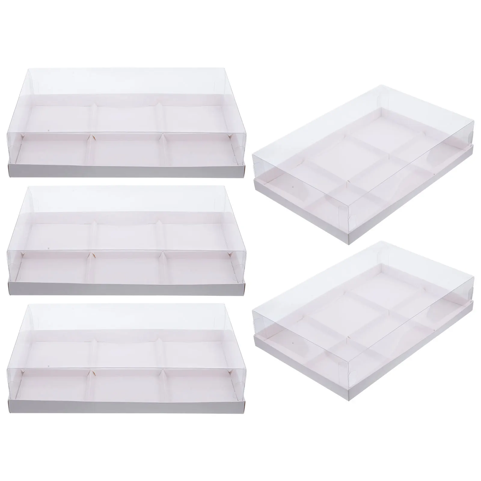 5pcs Clear Bakery Boxes Compartment Design Sturdy Packaging For Donuts Cupcakes Muffins Chocolates Candy Carrier Gift Food
5pcs Clear Bakery Boxes Compartment Design Sturdy Packaging For Donuts Cupcakes Muffins Chocolates Candy Carrier Gift Food