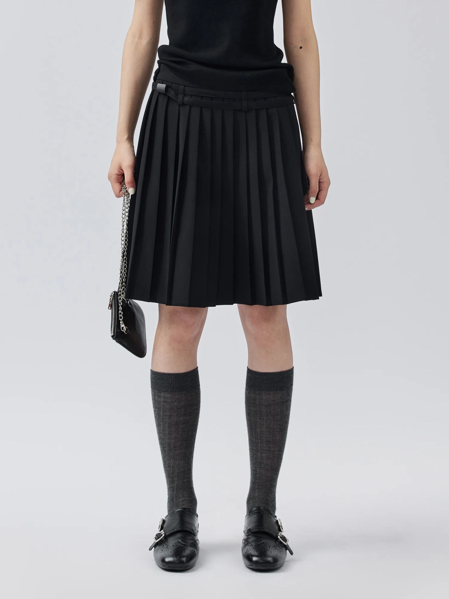 Black A-Line Skirt Women's College Style Pleated Spring Summer New Style Slimming Skirts Polyester Fiber Midi Skirt
Black A-Line Skirt Women's College Style Pleated Spring Summer New Style Slimming Skirts Polyester Fiber Midi Skirt