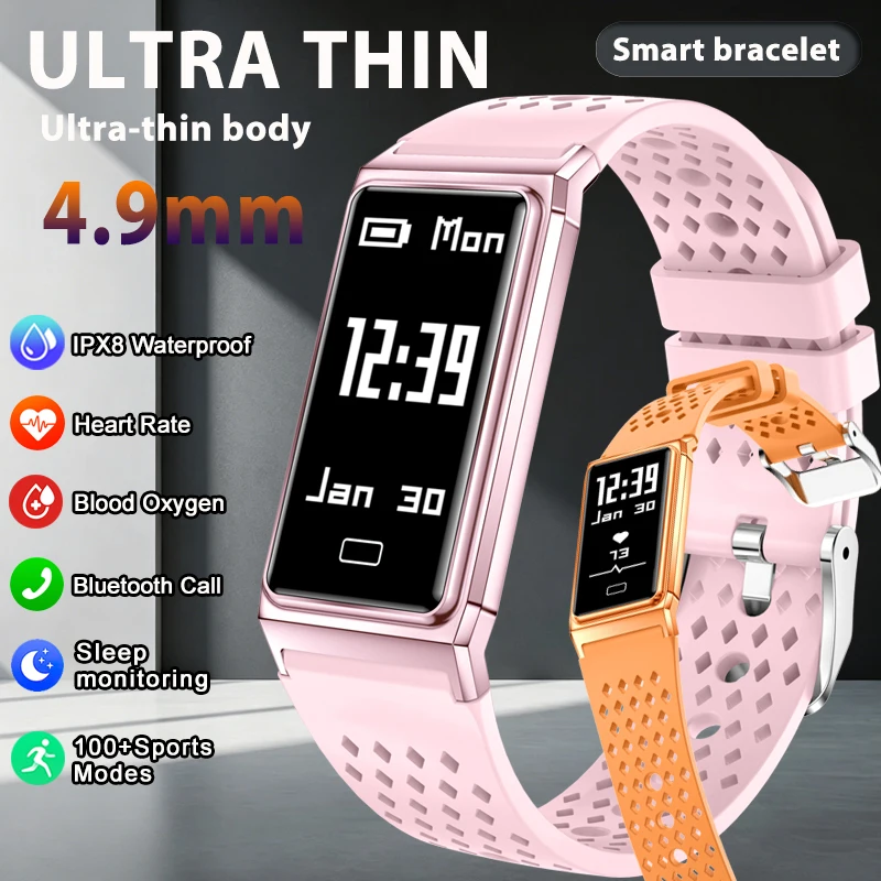 Smart Bracelet Women Fitness Tracker IPX8 Waterproof Heart Rate Sleep Monitor Outdoors Sports Smartwatch Band For Android IOS
Smart Bracelet Women Fitness Tracker IPX8 Waterproof Heart Rate Sleep Monitor Outdoors Sports Smartwatch Band For Android IOS