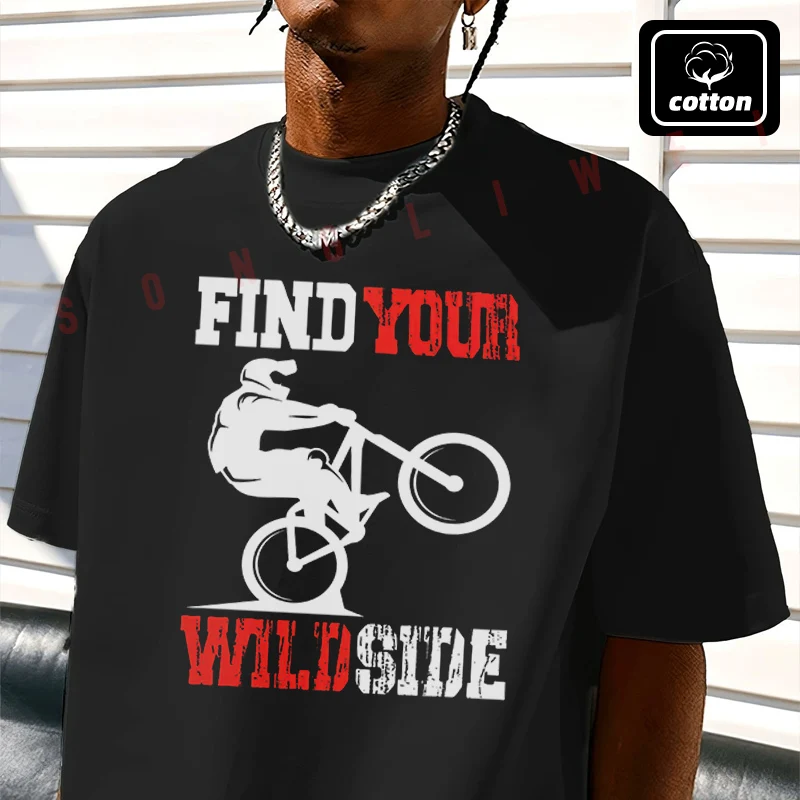 Mountain Bike Find Your Graphic Moto T-Shirt Men's Black Cotton TShirt New Summer Casual O-neck Short Sleeve Tees
Mountain Bike Find Your Graphic Moto T-Shirt Men's Black Cotton TShirt New Summer Casual O-neck Short Sleeve Tees
