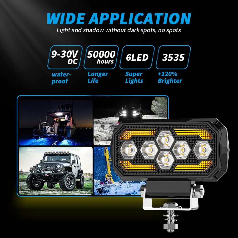 5-Inch 52W Flush Mount LED Work Light Bar 6000K Headlight Spotlight for Car Truck Tractor Off-Road 4x4 12V 24V Retrofit
5-Inch 52W Flush Mount LED Work Light Bar 6000K Headlight Spotlight for Car Truck Tractor Off-Road 4x4 12V 24V Retrofit