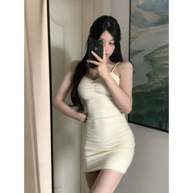Women's Suspender Sleeveless Low Cut Spring Summer Solid Color Dress Ruffled Hip Wrap Bodycon Dress Party Nightclub Dress 2026
Women's Suspender Sleeveless Low Cut Spring Summer Solid Color Dress Ruffled Hip Wrap Bodycon Dress Party Nightclub Dress 2026