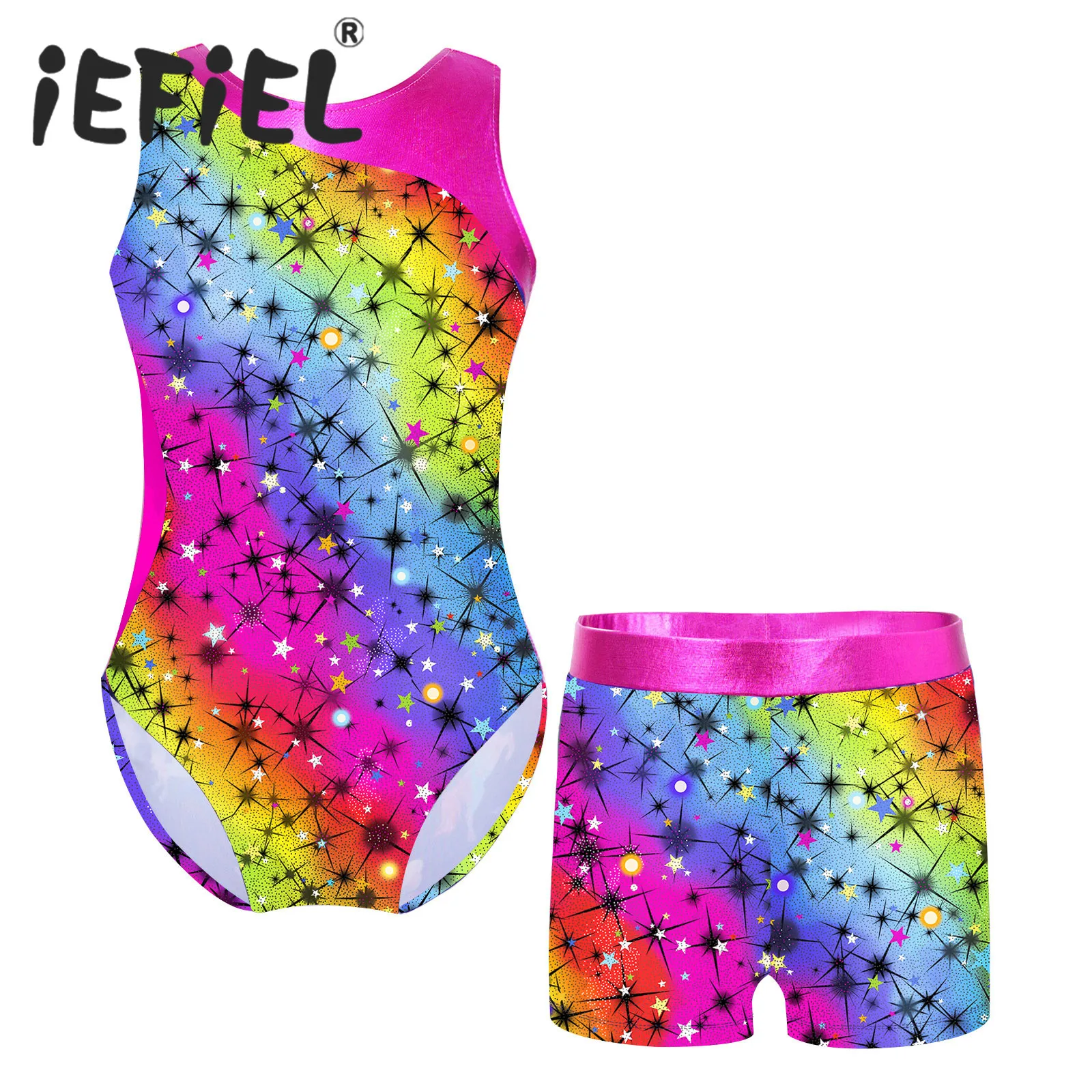 Kids Girls Children Sports Outfits Gymnastics Workout Sets Cartoon Print Bra Top Tank Tops with Pants Ballet Dance Class Set
Kids Girls Children Sports Outfits Gymnastics Workout Sets Cartoon Print Bra Top Tank Tops with Pants Ballet Dance Class Set