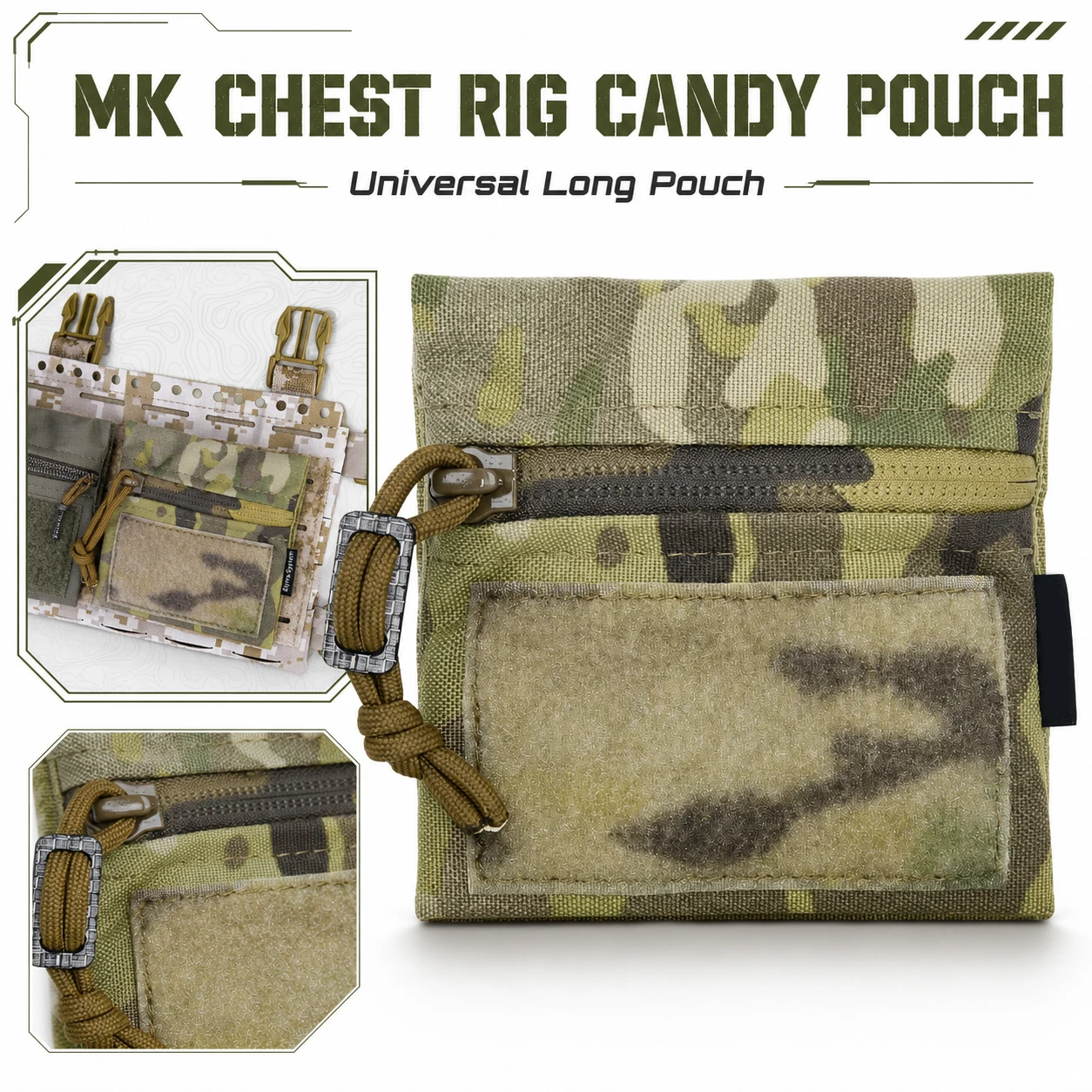 Tactical Utility Pouch EDC Accessory Storage Bag for Chest Rig Vest, Modular Molle Velcro Pocket for Airsoft Gear 10x10cm
Tactical Utility Pouch EDC Accessory Storage Bag for Chest Rig Vest, Modular Molle Velcro Pocket for Airsoft Gear 10x10cm