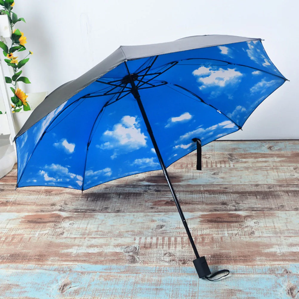 Sunscreen Three-fold Umbrella Lightweight Anti-uv Windproof Pattern Foldable Rain Protection Parasol Outdoor Beach Use
Sunscreen Three-fold Umbrella Lightweight Anti-uv Windproof Pattern Foldable Rain Protection Parasol Outdoor Beach Use