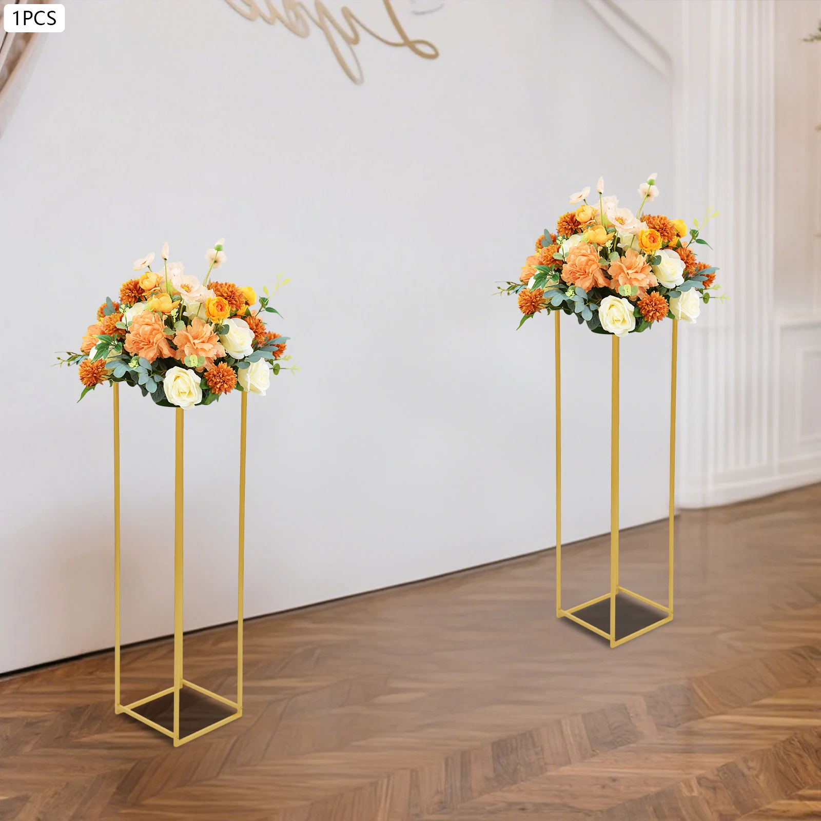 Elegant Gold Metal Stand for Wedding Decor, Square Flower Stand Centerpiece, 5kg Capacity, DIY Backdrop for Party & Birthday,
Elegant Gold Metal Stand for Wedding Decor, Square Flower Stand Centerpiece, 5kg Capacity, DIY Backdrop for Party & Birthday,