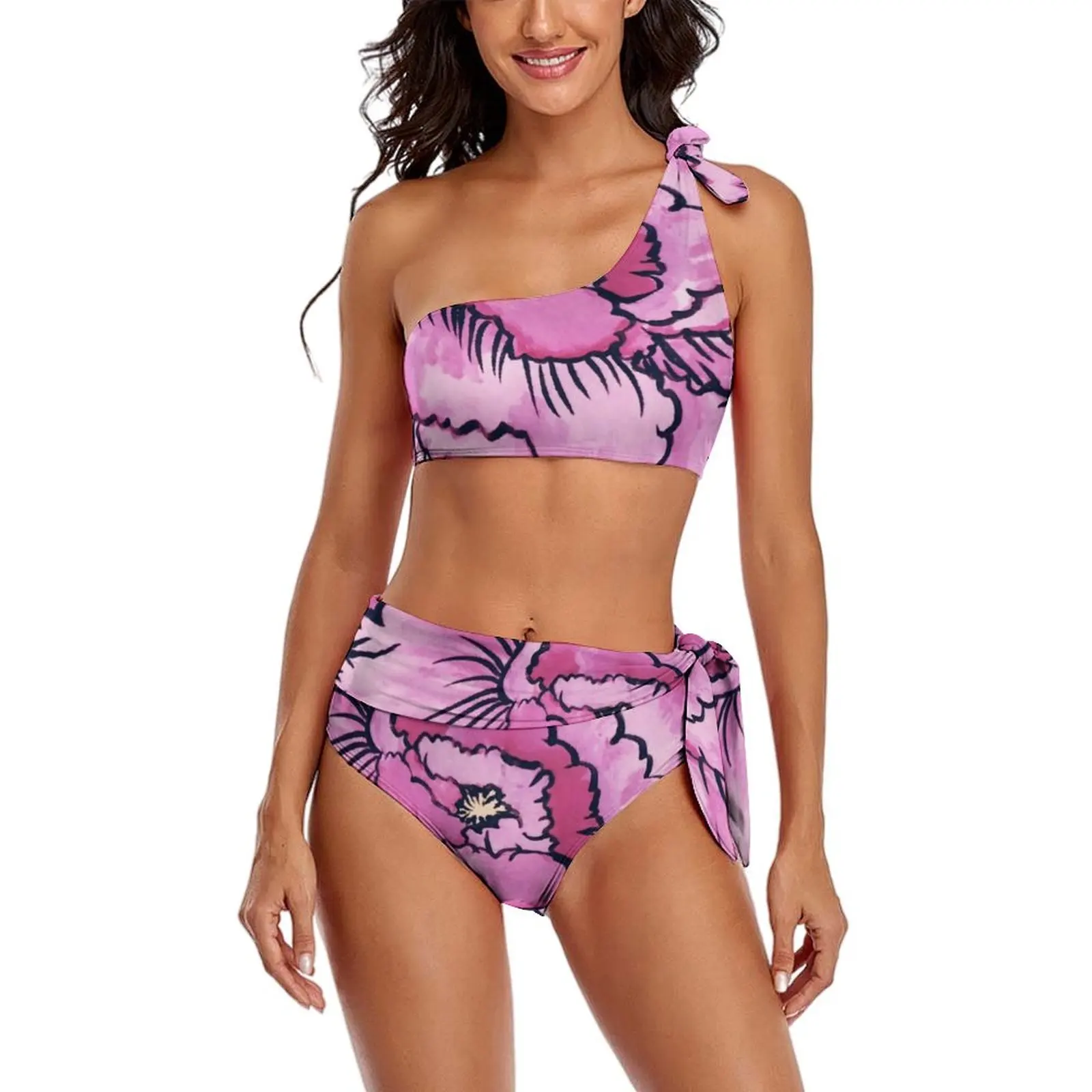 Big Pink Flower Bikini Swimsuit Sexy Abstract Floral Print High Waisted Bikinis Set Women Kawaii Swimwear Bathing Suit
Big Pink Flower Bikini Swimsuit Sexy Abstract Floral Print High Waisted Bikinis Set Women Kawaii Swimwear Bathing Suit