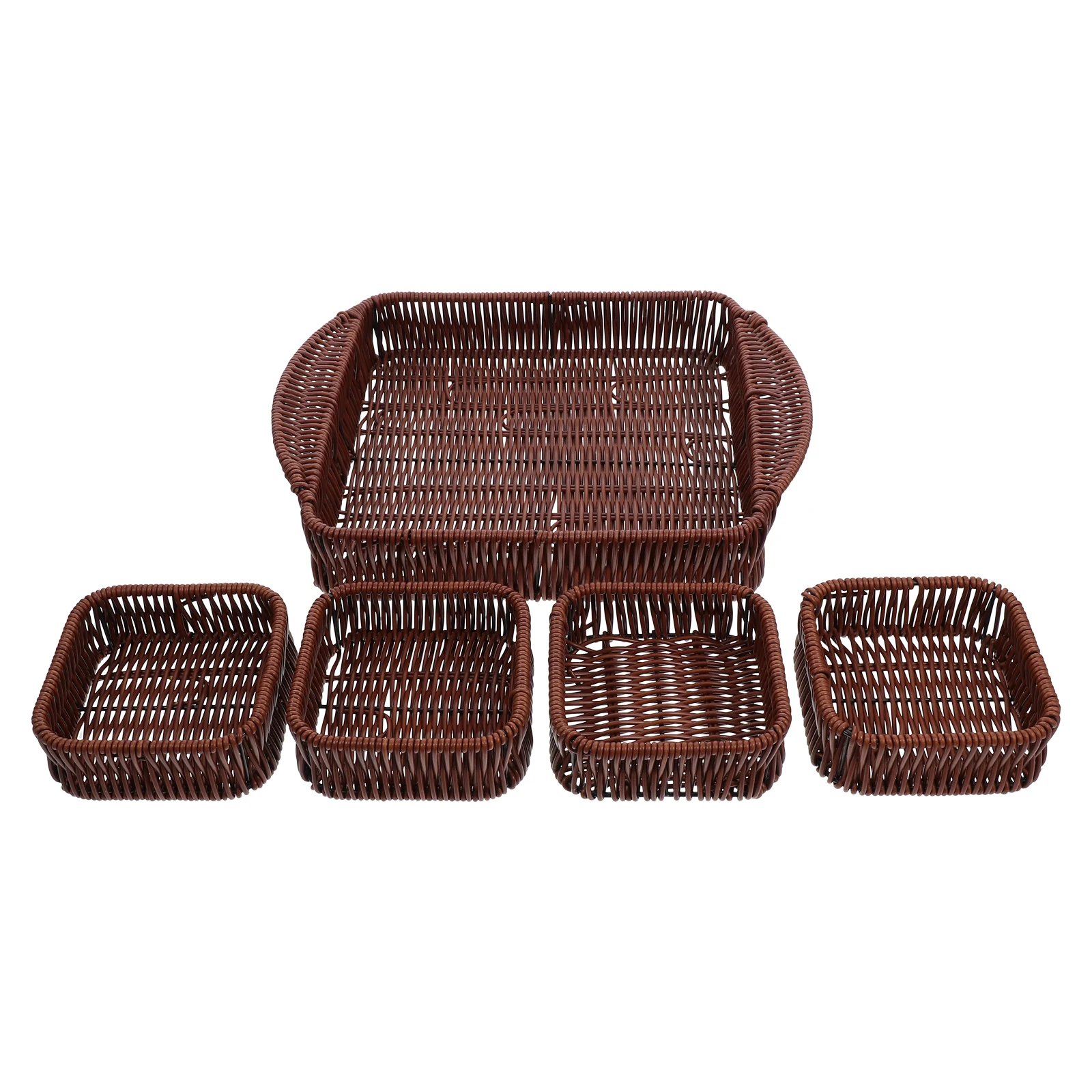 Imitation Rattan Snack Tray Bread for Serving Basket Storage Baskets Table Fruit Dish Snacks
Imitation Rattan Snack Tray Bread for Serving Basket Storage Baskets Table Fruit Dish Snacks