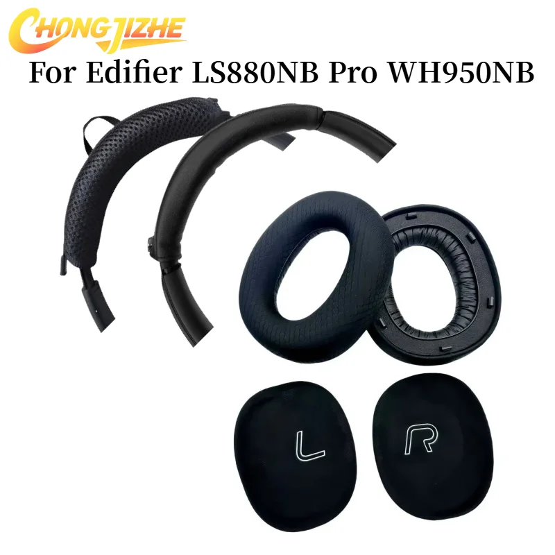 CHONGJIZHE Replacement Protein Leather Ear Pads Cover zipper head beam protective cover For Edifier LS880NB Pro WH950NB Headset 
CHONGJIZHE Replacement Protein Leather Ear Pads Cover zipper head beam protective cover For Edifier LS880NB Pro WH950NB Headset