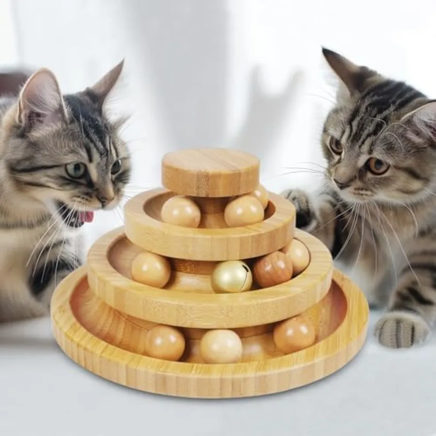 Игровой комплекс для кошек Cat Ball Track - 3-уровневая большая башня с 9 съемными шариками для интерактивных игр и физических упражнений - серый
Игровой комплекс для кошек Cat Ball Track - 3-уровневая большая башня с 9 съемными шариками для интерактивных игр и физических упражнений - серый