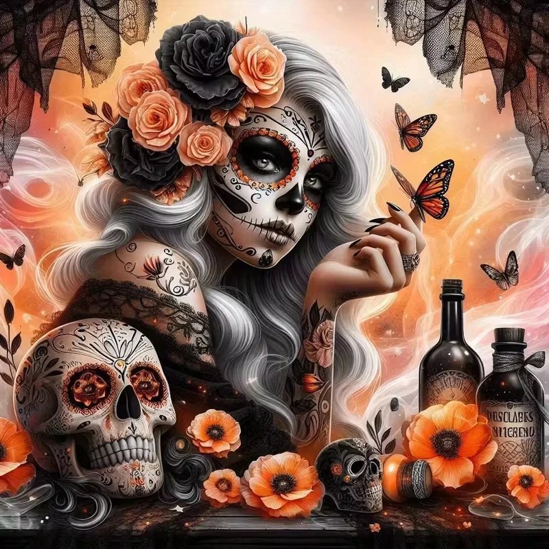 500 PCS Jigsaw Puzzle Colorful Flower Skull Face for Women Perfect for DIY Creative Fun with Family,Gift ,teasing Toy
500 PCS Jigsaw Puzzle Colorful Flower Skull Face for Women Perfect for DIY Creative Fun with Family,Gift ,teasing Toy