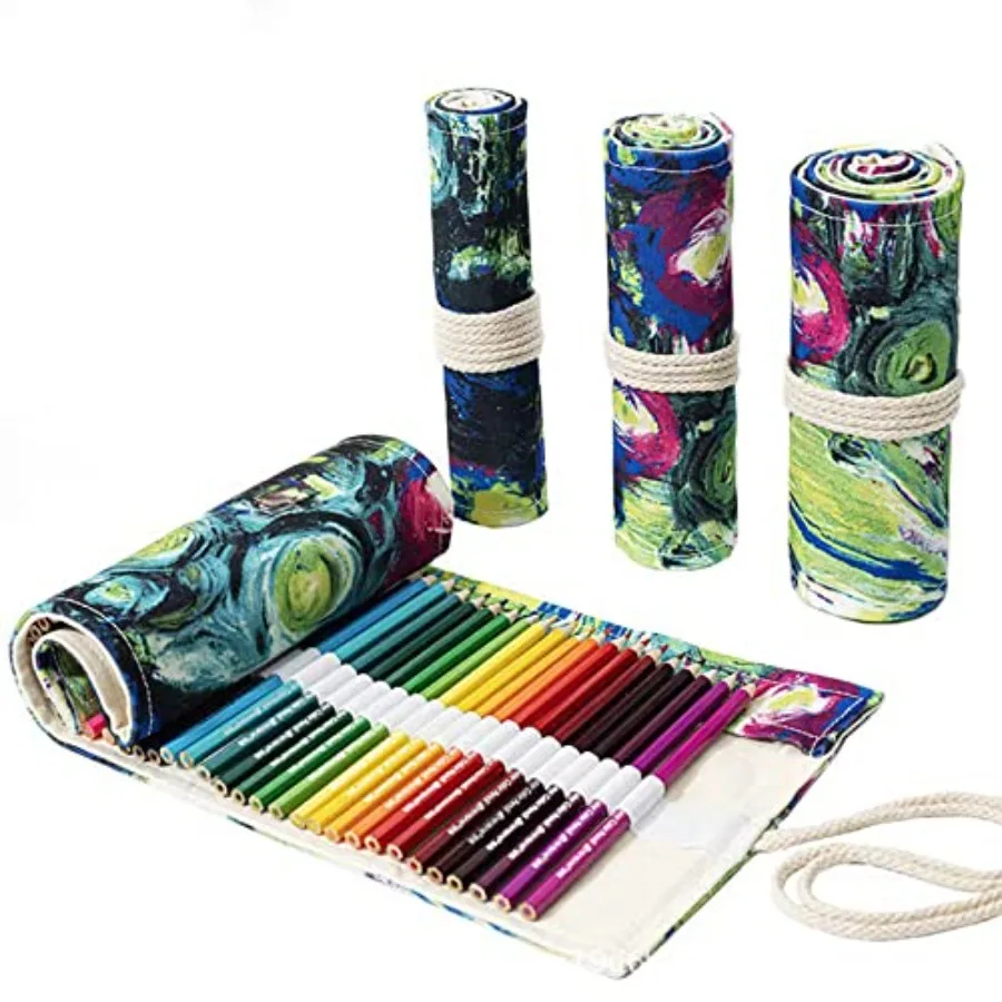 Canvas Colored Pencil Roll Wrap// Coloring Pencil Holder Organizer Storage Pouch Portable for Artist Drawing Colorful
Canvas Colored Pencil Roll Wrap// Coloring Pencil Holder Organizer Storage Pouch Portable for Artist Drawing Colorful