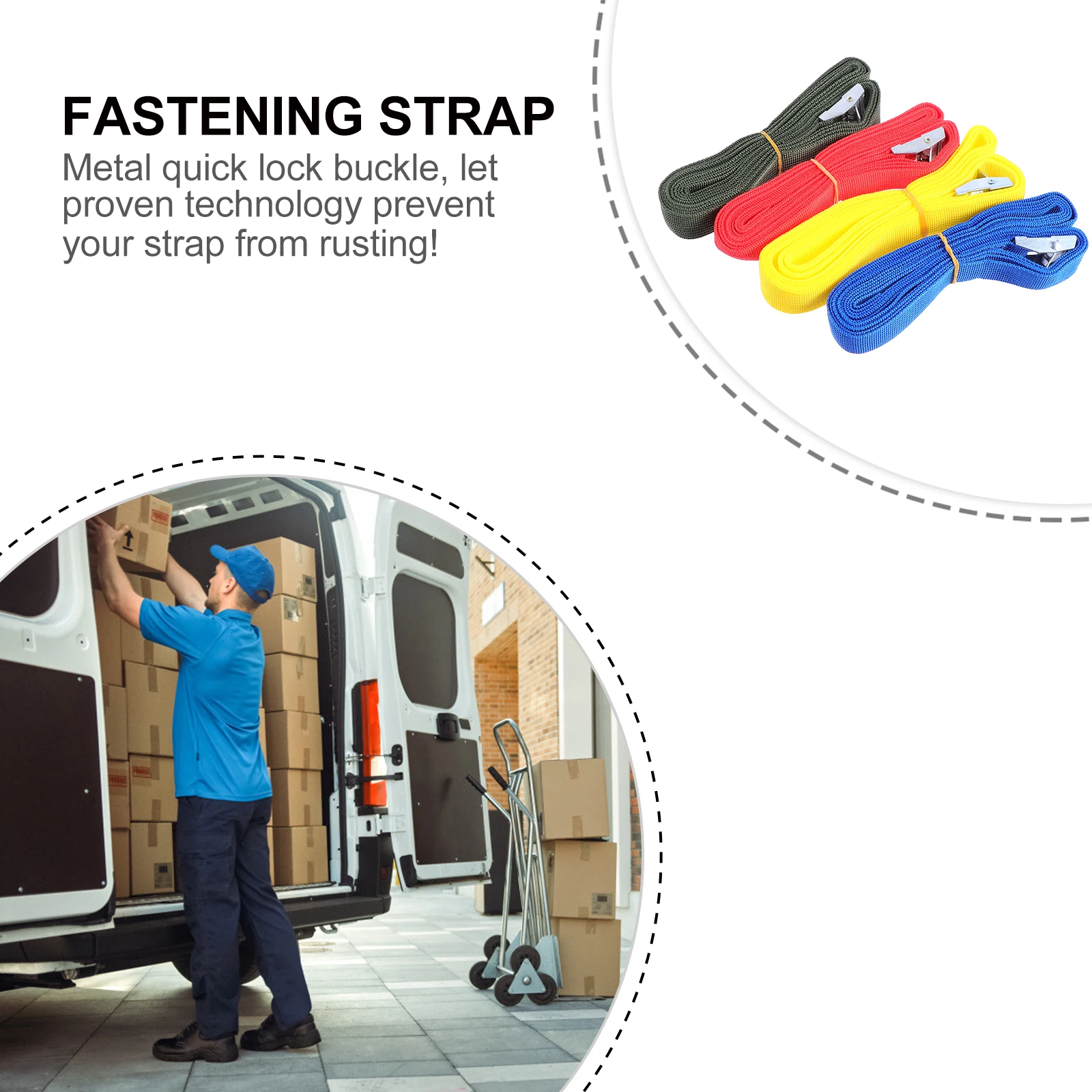 4pcs Cargo Straps Heavy Duty Ratchet Tie Down Lashing Vehicle Luggage Truck Polyester Bundling Belt Trunk Fastening for Roof
4pcs Cargo Straps Heavy Duty Ratchet Tie Down Lashing Vehicle Luggage Truck Polyester Bundling Belt Trunk Fastening for Roof