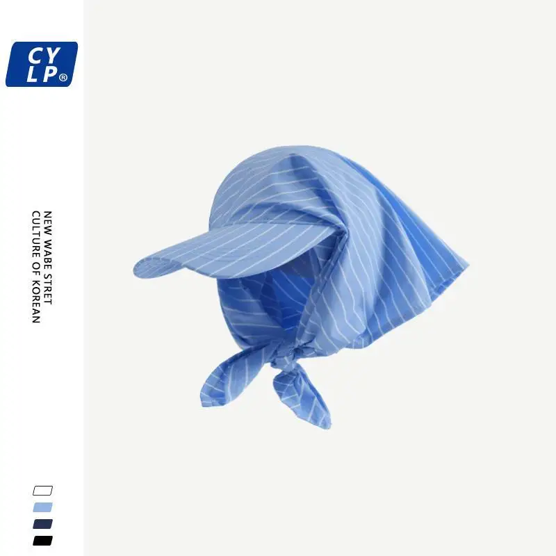Korean Design Striped Strap Baseball Cap Female Summer Fashion Hottie Street Hip Hop Sunscreen Cap Square Towel Sun Cap
Korean Design Striped Strap Baseball Cap Female Summer Fashion Hottie Street Hip Hop Sunscreen Cap Square Towel Sun Cap