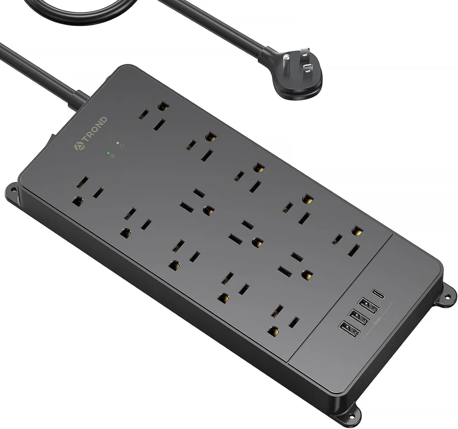 10ft Surge Protector with 13 Outlets & USB Ports, ETL Listed, Wall Mountable, Heavy Duty Extension Cord for Home and Office
10ft Surge Protector with 13 Outlets & USB Ports, ETL Listed, Wall Mountable, Heavy Duty Extension Cord for Home and Office
