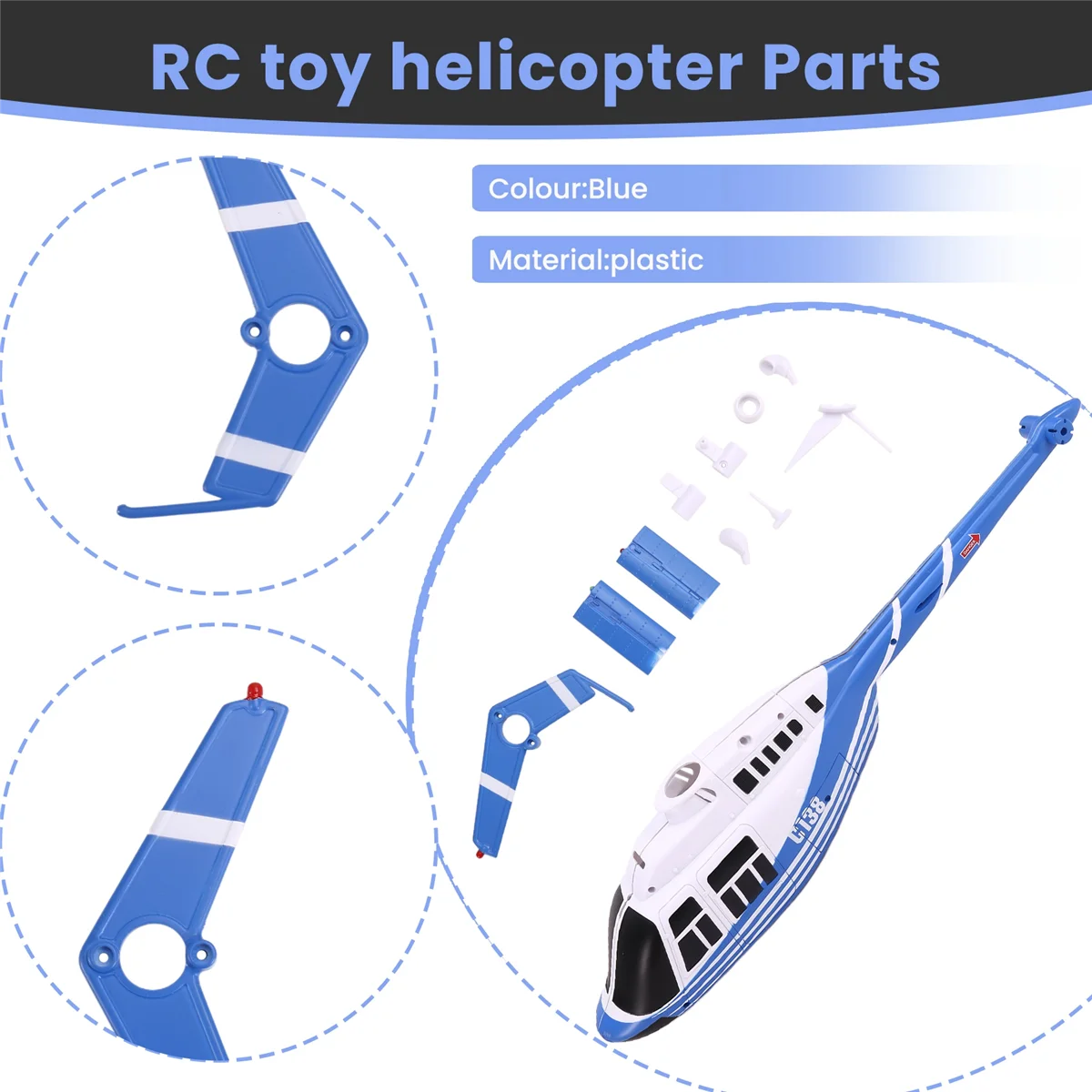 Lo-ok RC Toy Helicopter Upgrade C138 Комплект корпуса фюзеляжа для RC ERA C138 Bell 206 1:33 Детали радиоуправляемого игрушечного вертолета Синий
Lo-ok RC Toy Helicopter Upgrade C138 Комплект корпуса фюзеляжа для RC ERA C138 Bell 206 1:33 Детали радиоуправляемого игрушечного вертолета Синий