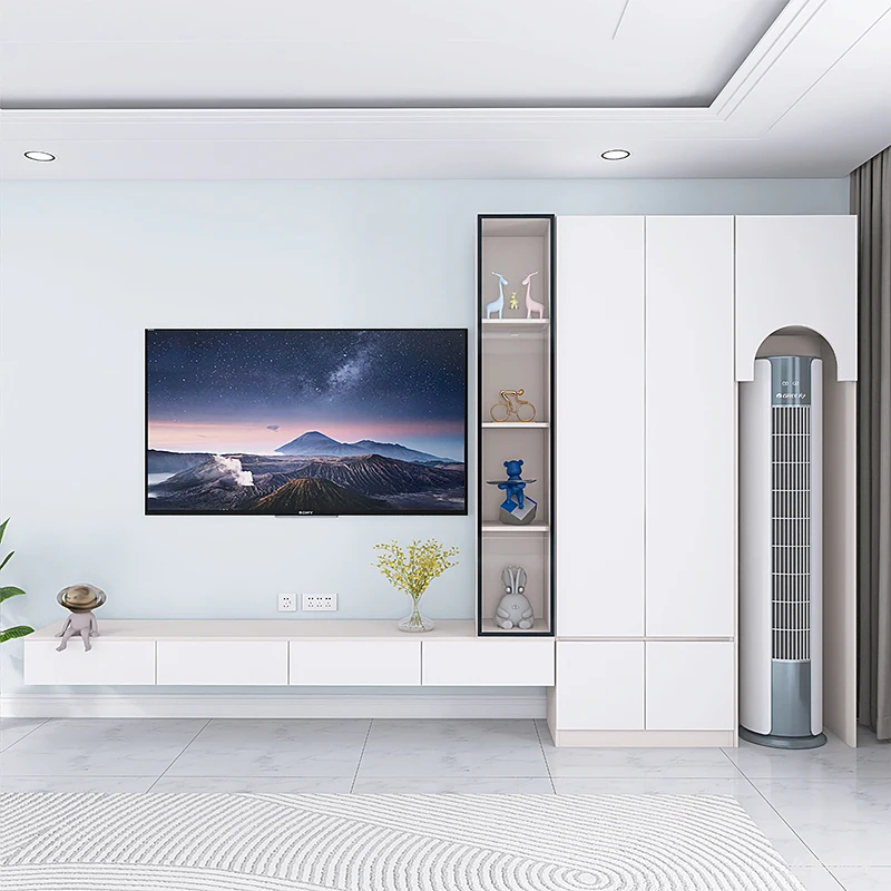 Living room TV cabinet bookcase integrated combination background wall storage simple full wall suspended display cabinet
Living room TV cabinet bookcase integrated combination background wall storage simple full wall suspended display cabinet