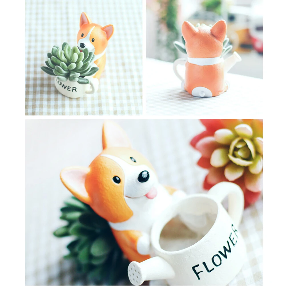 Corgi Flower Pot Resin Planter Dog Lover Gifts Creative Cartoon Pots Desk Office Home Decor Succulent Vases Planters
Corgi Flower Pot Resin Planter Dog Lover Gifts Creative Cartoon Pots Desk Office Home Decor Succulent Vases Planters