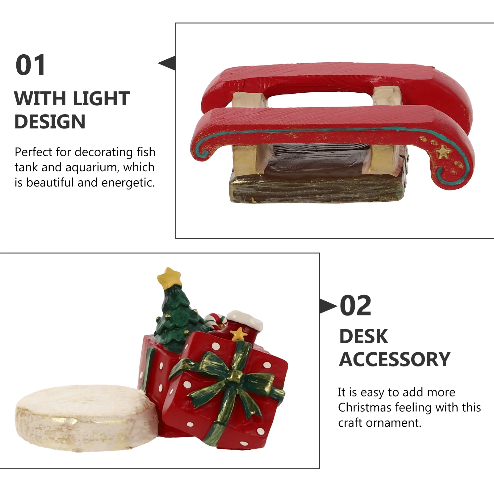 6Pcs Fish Tank Christmas Resin Ornaments Mini Xmas Craft Aquarium Decor Lightweight Desktop Decoration Fish Tank Resin Decor 
6Pcs Fish Tank Christmas Resin Ornaments Mini Xmas Craft Aquarium Decor Lightweight Desktop Decoration Fish Tank Resin Decor